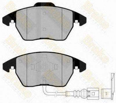 BRAKE ENGINEERING pa1558 -  Комплект тормозных колодок, дисковый тормоз